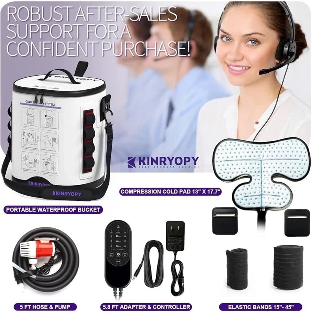 Kinryopy Cold Therapy Machine for Shoulder Programmable Timer Portab Ice Machine
